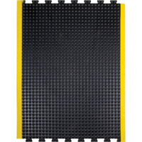 Anti-Fatigue Dome Matting, Bubbled, 3' x 4' x 1/2", Black, Rubber Air Extreme Inc.
