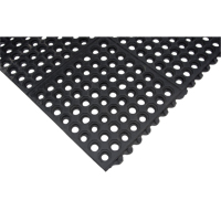 Anti-Fatigue Link Matting, Honeycomb, 3' x 3' x 1/2", Black, Natural Rubber Air Extreme Inc.