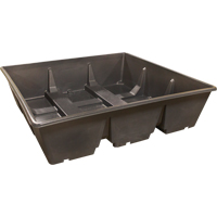 Bac de r&eacute;cup&eacute;ration GRV, Capacit&eacute; de d&eacute;versement 385 gal. US, 76" x 76" x 20" Air Extreme Inc.