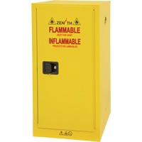 Flammable Storage Cabinet, 16 gal., 1 Door, 23" W x 44" H x 18" D Air Extreme Inc.