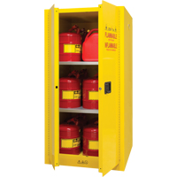 Flammable Storage Cabinet, 60 gal., 2 Door, 34" W x 65" H x 34" D Air Extreme Inc.