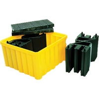 Ultra-IBC Spill Pallet&reg; with Drain, 400 US gal. Spill Capacity, 58.75" x 58.75" x 33" Air Extreme Inc.