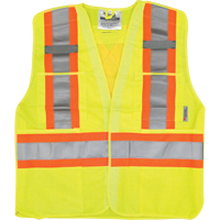 Veste de s&eacute;curit&eacute; pour la circulation, Jaune lime haute visibilit&eacute;, Moyen/Petit, Polyester Air Extreme Inc.