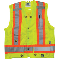 Veste de s&eacute;curit&eacute; pour arpenteur, Jaune lime haute visibilit&eacute;, Petit, Polyester Air Extreme Inc.