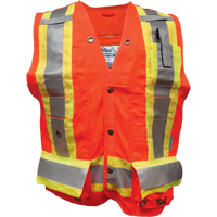 Surveyor FR Safety Vest, High Visibility Orange, Small, Polyester Air Extreme Inc.
