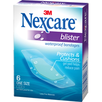 Pansements pour les cloques &agrave; l'&eacute;preuve de l'eau Nexcare, Rectangulaire/carr&eacute;e, 2-1/4", Plastique, St&eacute;rile Air Extreme Inc.