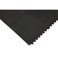 Tapis antifatigue, Lisse, 3' x 3' x 1/2", Noir, Caoutchouc naturel Air Extreme Inc.