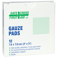 Gauze , Pad, 3" L x 3" W, Sterile, Medical Device Class 1 Air Extreme Inc.