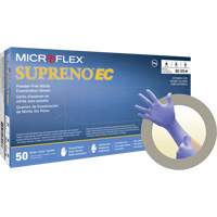 Gants Supreno EC, Petit, Nitrile, 5,5-mil, Sans poudre, Mauve, Classe 2 Air Extreme Inc.