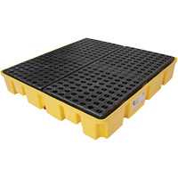 Palette de d&eacute;versements Poly-Slim-Line sans drain, Capacit&eacute; de d&eacute;versement 66 gal. US, 49" x 49" x 8,75" Air Extreme Inc.