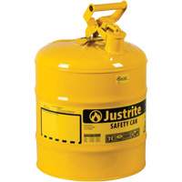Safety Cans, Type I, Steel, 5 US gal., Yellow, FM Approved/UL/ULC Listed Air Extreme Inc.