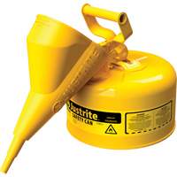 Safety Cans, Type I, Steel, 2.5 US gal., Yellow, FM Approved/UL/ULC Listed Air Extreme Inc.