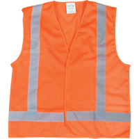Traffic Safety Vest, High Visibility Orange, 2X-Large, Polyester Air Extreme Inc.