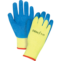 Gants haute visibilit&eacute; doubl&eacute;s d'acrylique & enduits de caoutchouc, 10/T-Grand, R&ecirc;vetement Latex de caoutchouc, Calibre 7, Enveloppe en Tissu &eacute;ponge Air Extreme Inc.