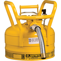 D.O.T. AccuFlow Safety Cans, Type II, Steel, 2.5 US gal., Yellow, FM Approved Air Extreme Inc.