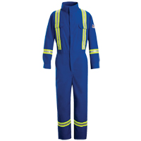 Flame-Resistant Premium Coveralls with Reflective Trim, Size 38, Royal Blue, 5.1 cal/cm² Air Extreme Inc.