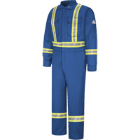 Flame-Resistant Premium Coveralls with Reflective Trim, Size 38, Royal Blue, 12.2 cal/cm² Air Extreme Inc.