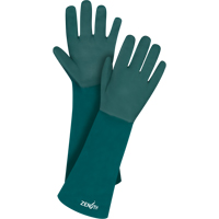 Double Dipped Green Gloves, 18" L, PVC, Cotton Jersey Inner Lining, 70-mil Air Extreme Inc.