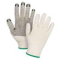 Lightweight Dotted String Knit Gloves, Poly/Cotton, Single Sided, 7 Gauge, Medium Air Extreme Inc.