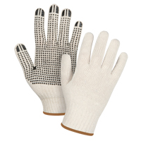 Heavyweight Dotted String Knit Gloves, Poly/Cotton, Single Sided, 7 Gauge, Large Air Extreme Inc.