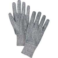 Jersey Gloves, Large, Salt & Pepper, Unlined, Knit Wrist Air Extreme Inc.