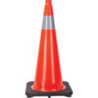 C&ocirc;ne de signalisation, 28", Orange, Bande(s) r&eacute;fl&eacute;chissante(s) 4" Air Extreme Inc.