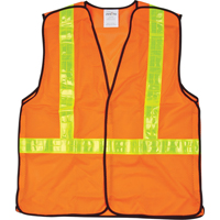 5-Point Tear-Away Traffic Safety Vest, High Visibility Orange, Medium, Polyester Air Extreme Inc.