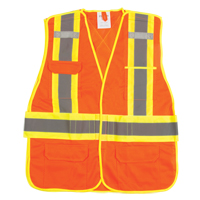 CSA Compliant High Visibility Surveyor Vest, High Visibility Orange, 2X-Large, Polyester Air Extreme Inc.