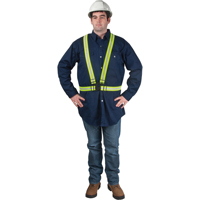 Standard-Duty Safety Harness, High Visibility Lime-Yellow, Silver Reflective Colour, X-Large Air Extreme Inc.