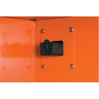 Emergency Preparedness Storage Cabinets, Steel, 4 Shelves, 65" H x 43" W x 18" D, Orange Air Extreme Inc.