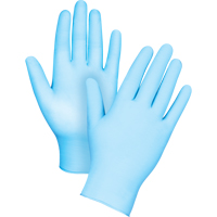 Gants tactiles jetables de calibre m&eacute;dical, Petit, Nitrile/vinyle, 4,5 mils, Sans poudre, Bleu, Classe 2 Air Extreme Inc.