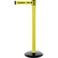 Montant pour syst&egrave;me Advance TensaBarrier, Acier, 36" h, Ruban Noir/Jaune, Longueur du ruban 7,5' Air Extreme Inc.