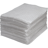 Premium Fine Fiber Sorbent Pads, Oil Only, 15" x 17", 25 gal. Absorbancy Air Extreme Inc.