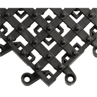 ErgoDeck&reg; Matting With Integrated No-Slip Cleats No. 553, PVC, 1-1/2' W x 1-1/2' L, 7/8" Thick, Black Air Extreme Inc.