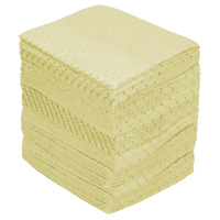 Industrial-Grade Fine Fibre Sorbent Pads, Hazmat, 15" x 17", 40 gal. Absorbancy Air Extreme Inc.