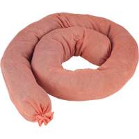 Remblais tubulaires absorbants, Mati&egrave;res dangereuses, Absorption 40 gal., 3" la x 4' lo, Pqt de 25 Air Extreme Inc.