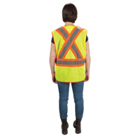 CSA Compliant High Visibility Surveyor Vest, High Visibility Lime-Yellow, 2X-Large, Polyester Air Extreme Inc.