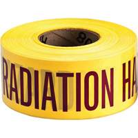 Barricade Tape, English, 3" W x 1000' L, 3 mils, Magenta on Yellow Air Extreme Inc.