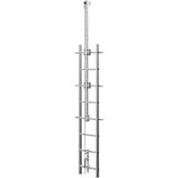 Vi-Go Continuous Ladder Climbing Safety System with Automatic Pass-Through, Stainless Steel Air Extreme Inc.