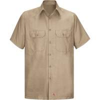 Short Sleeve Ripstop Shirt, Men's, 3X-Large, Khaki Air Extreme Inc.