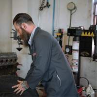 Shop Coats, Cotton/Polyester, Size 38, Charcoal Air Extreme Inc.