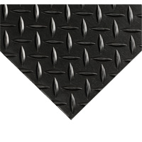 Tapis Diamond-Plate pour tableau de contr&ocirc;le no 701, 4' la x 10' lo, 1/4" &eacute;paisseur, Noir, PVC Air Extreme Inc.