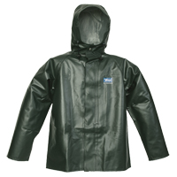 Journeyman Chemical Resistant Rain Jacket, Small, Green, Polyester/PVC Air Extreme Inc.