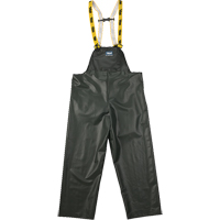 Journeyman Chemical Resistant Rain Bib Pants, Small, Green, Polyester/PVC Air Extreme Inc.