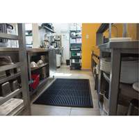 Anti-Fatigue Matting, Slotted, 3' x 5' x 7/8", Black, Natural Rubber Air Extreme Inc.