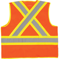 5-Point Tear-Away Premium Safety Vest , High Visibility Orange, Large/X-Large, Polyester Air Extreme Inc.