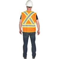 5-Point Tear-Away Premium Safety Vest , High Visibility Orange, Large/X-Large, Polyester Air Extreme Inc.