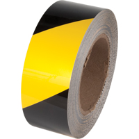 Ruban de marquage pour plancher Tuff Mark, 2" x 100', Polyester, Noir et jaune Air Extreme Inc.