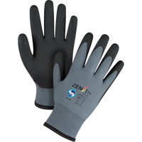 Gants enduits de premi&egrave;re qualit&eacute; ZX-30°, 8/Moyen, R&ecirc;vetement PVC, Calibre 15, Enveloppe en Nylon Air Extreme Inc.