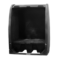 Spill Containment Sheds Without Drain, 61" L x 37.25" W x 72.75" H, 1000 lbs. Load Capacity Air Extreme Inc.